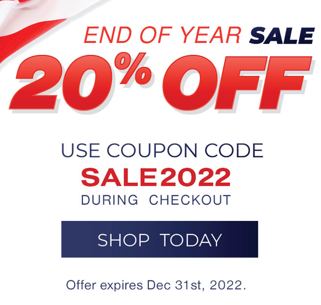 Enter Coupon Code SALE2022 at checkout for 20% OFF!